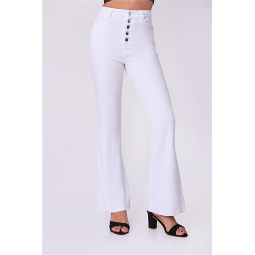 Biconic White Bell Bottom Jean