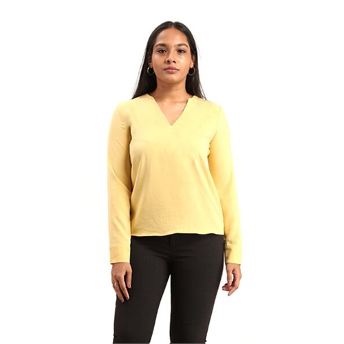 Closet Yellow Long sleeve V-Neck Top