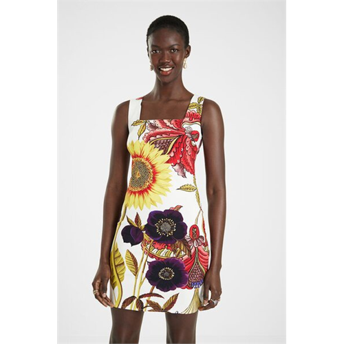 Desigual Big Print Slim Short Dress