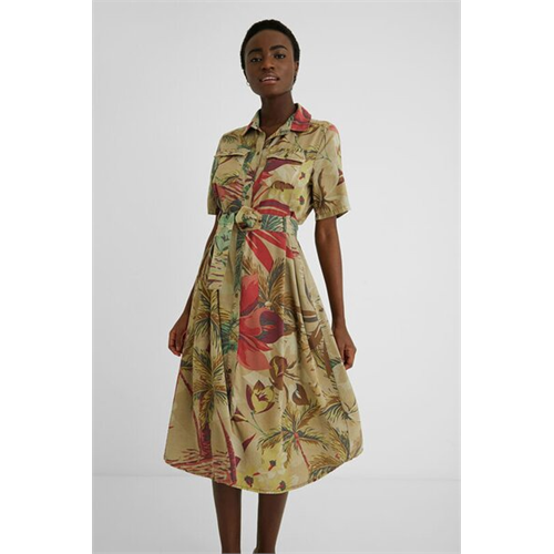 Desigual Camoflower Shirt Dress