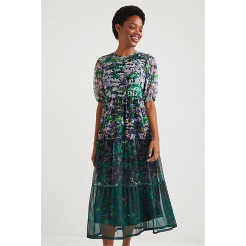 Desigual Midi-Dress Flounces