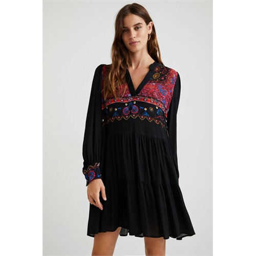 Desigual Short Viscose Boho Dress