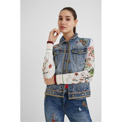 Desigual Slim Tricot Jean Jacket