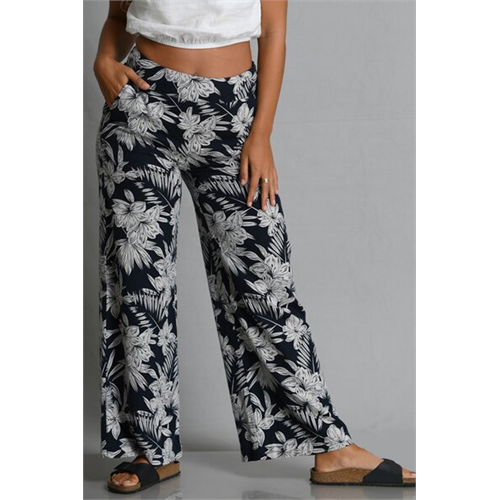 Ekko Linen Floral Print Nicole Pant