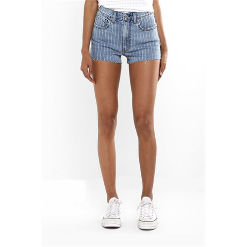 Levi's Striped Denim Shorts