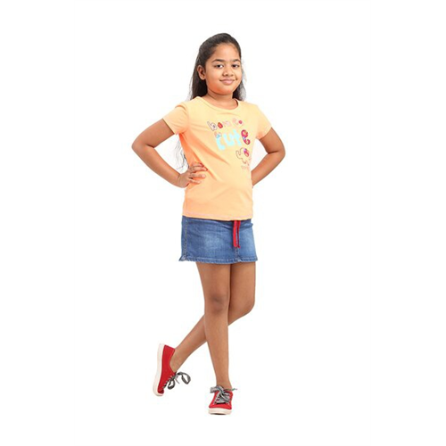 Luv SL Solid Color Born To Be Cute Girl's T-Shirt