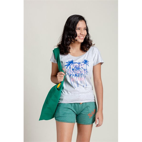 Luv SL Solid Color Summer Printed Women's T-Shirt