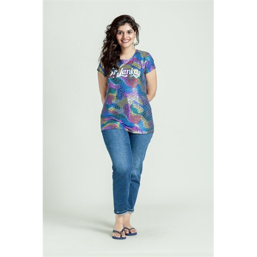 Luv SL Sri Lanka Foil Printed Women's T-Shirt