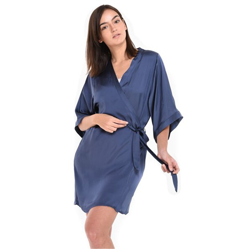 Mackly Solid Color Dressing Gown By Seda