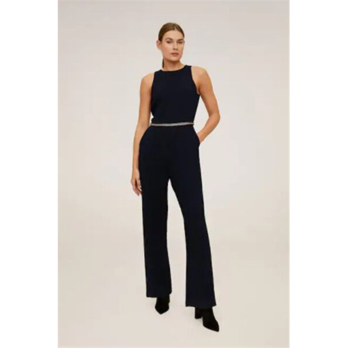 Mango Beaded Waist Jumpsuit