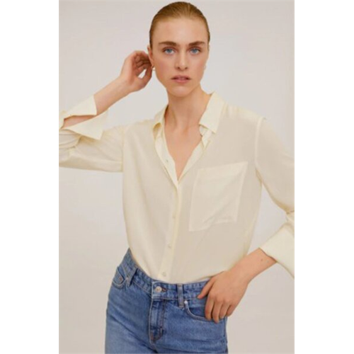 Mango Ecru Long Sleeved Shirt