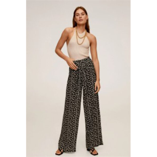 Mango Printed High Waist Pants