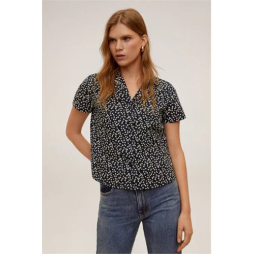 Mango Short Sleeved Cotton Shirt