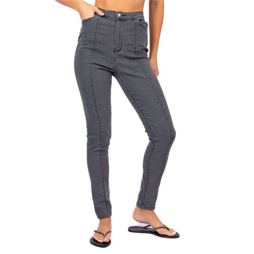 O.D.Co Black Acid Wash Panelled Super Skinny Fit Jogger