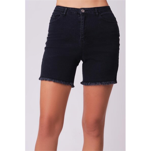 O.D.Co Black High Waist Mini Denim Short