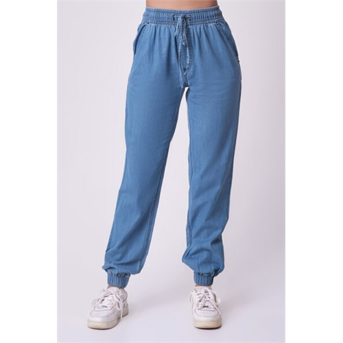 O.D.Co Blue Chambray Waist Tie Up Jogger