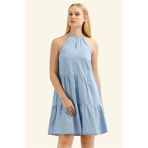 O.D.Co Light Blue Tired Soft Denim Dress