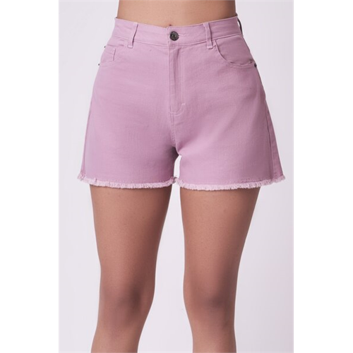 O.D.Co Purple High Waist Frayed Hem Denim Shorts