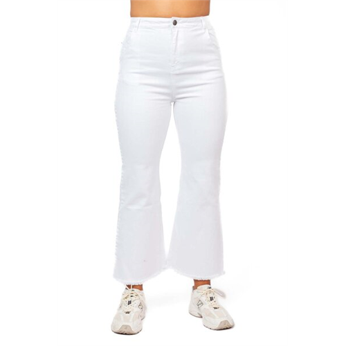 O.D.Co White High Waist Wide Leg Jeans