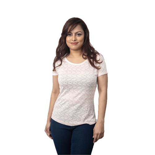 Odel Eyelet Crew Neck T-Shirt