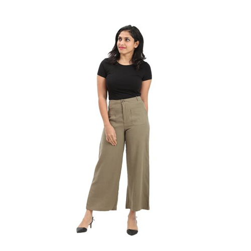 Odel Green Mid Waist Pant