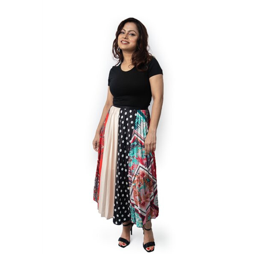 Odel Multi Print Pleated Skirt