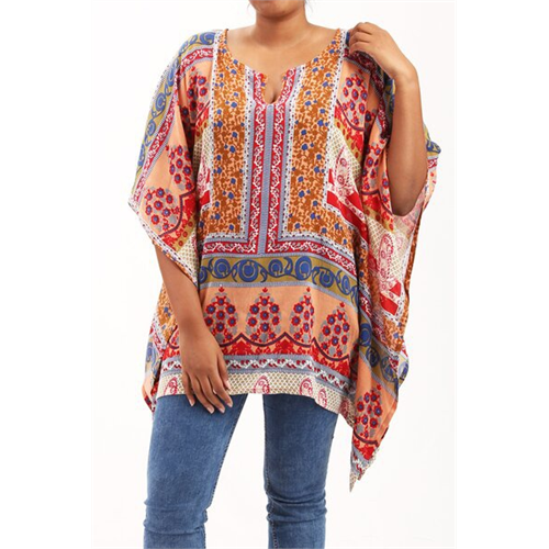 Odel Printed Poncho Top