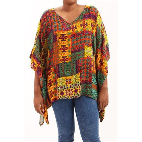 Odel Printed Poncho Top