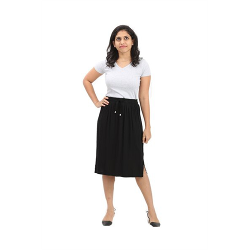 Odel Solid Colour Tie Up Skirt