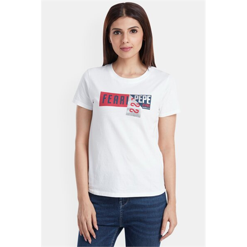 Pepe Dream White Round Neck T-Shirt