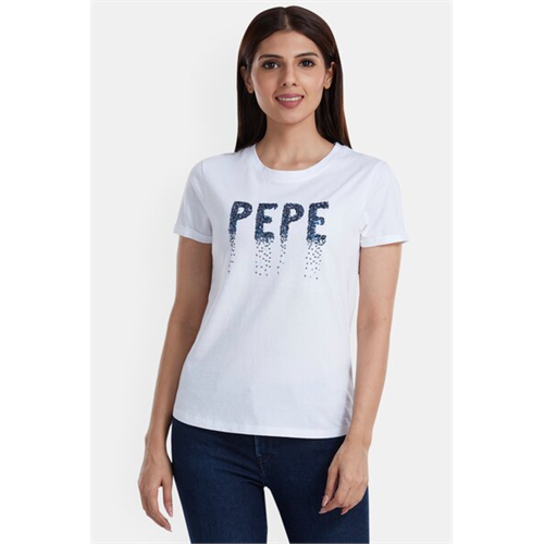 Pepe Miranda White Round Neck T-Shirt