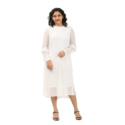 Tara White Midi Shift Dress