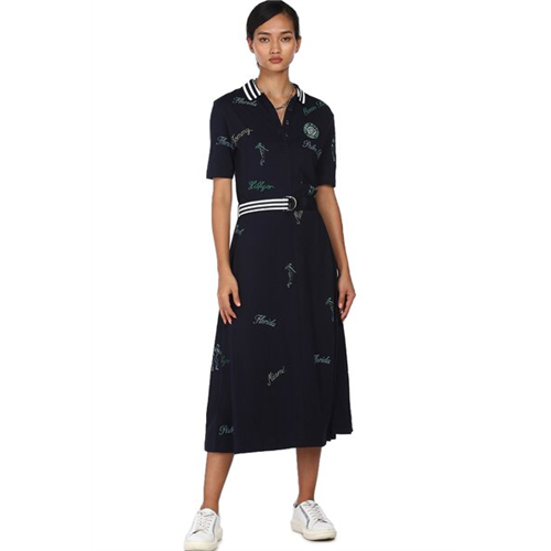 Tommy Hilfiger Blue Midi Dress