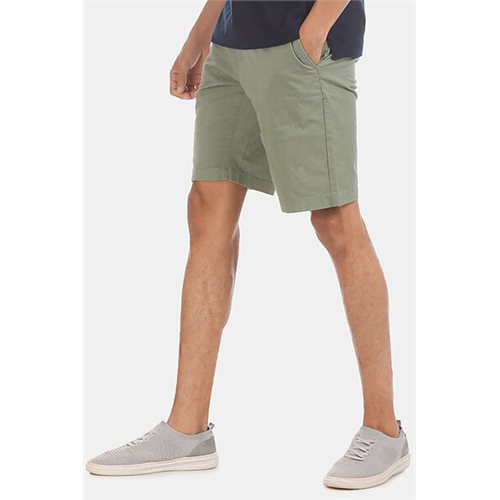 U.S. Polo Solid Color Cotton Stretch Short