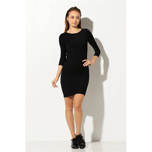 Armani Exchange Black 3/4 Sleeve Dress