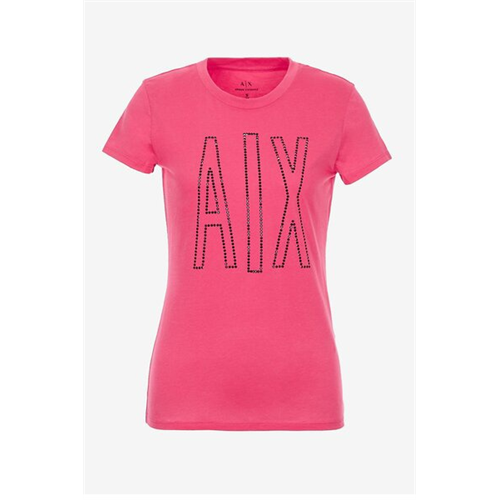 Armani Exchange Crew Neck Sequined Logo T-shirt