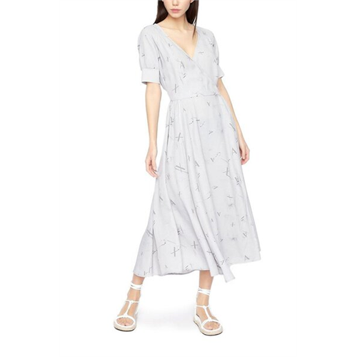 Armani Exchange High-Rise Paper Burn Womens Dress