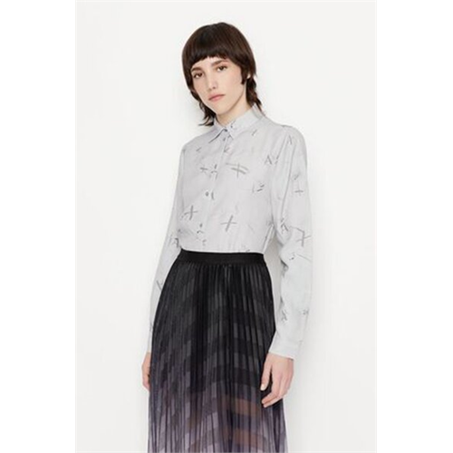 Armani Exchange High-Rise Paper Burn Womens Shirt