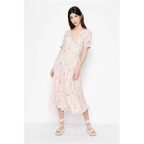 Armani Exchange Pink Paper Burnt All Womens Dress