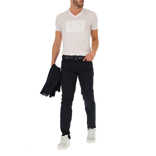 Armani Exchange Solid Color Jeans