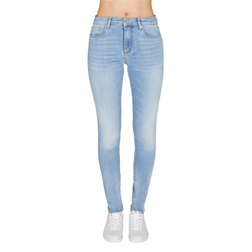 Armani Exchange Women's Light Blue Skinny Fit Denim