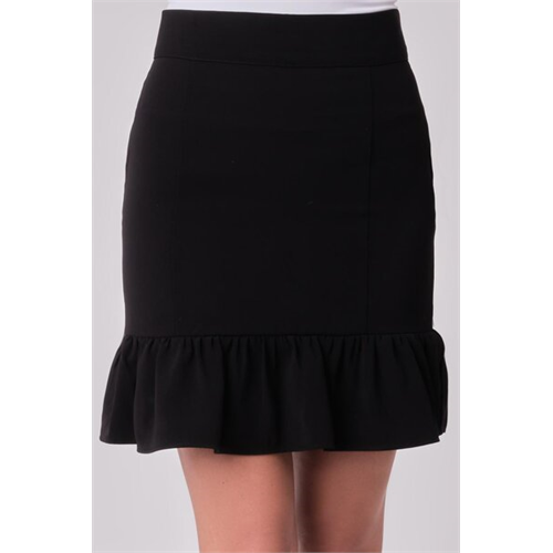 Closet Black Flounce Skirt