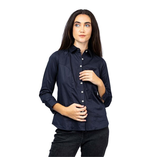 Closet Black Long Sleeve Front Panelled Shirt