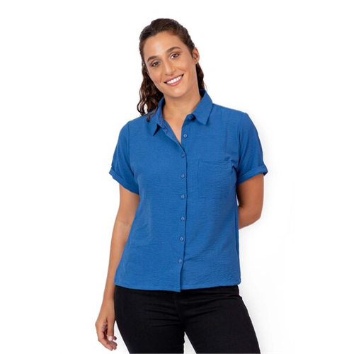 Closet Blue Formal Short Sleeve Shirt