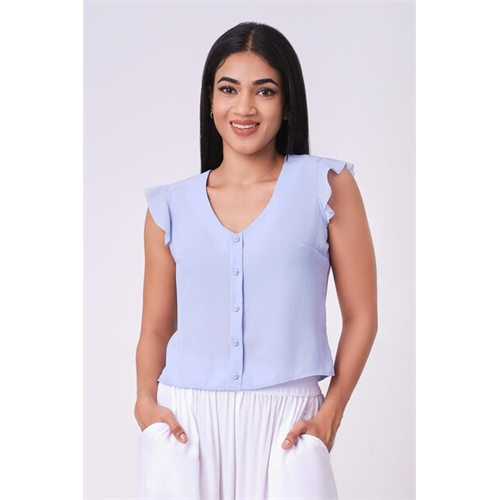 Closet Blue Sleeveless Formal Top