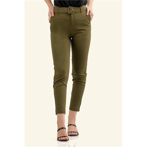 Closet Green High Waist Super Slim Formal Pant