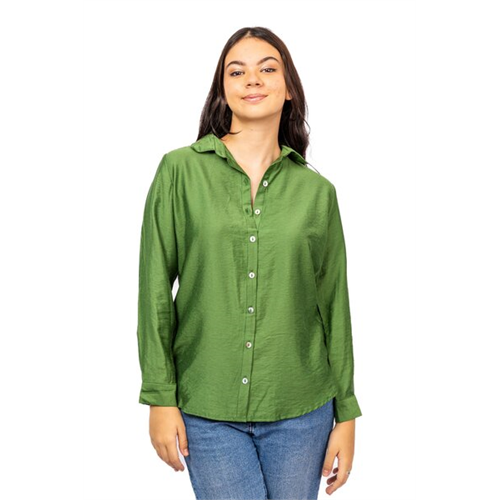 Closet Green Long Sleeve Oversized Shirt