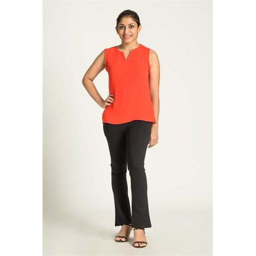 Closet Solid Colour V Necked Sleeveless Top