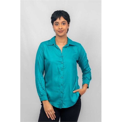 Closet Teal Long Sleeve Regular Fit Basic Shirt