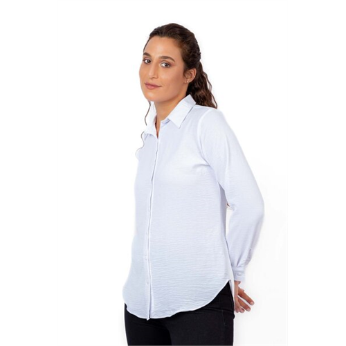 Closet White Basic Long Sleeve Shirt